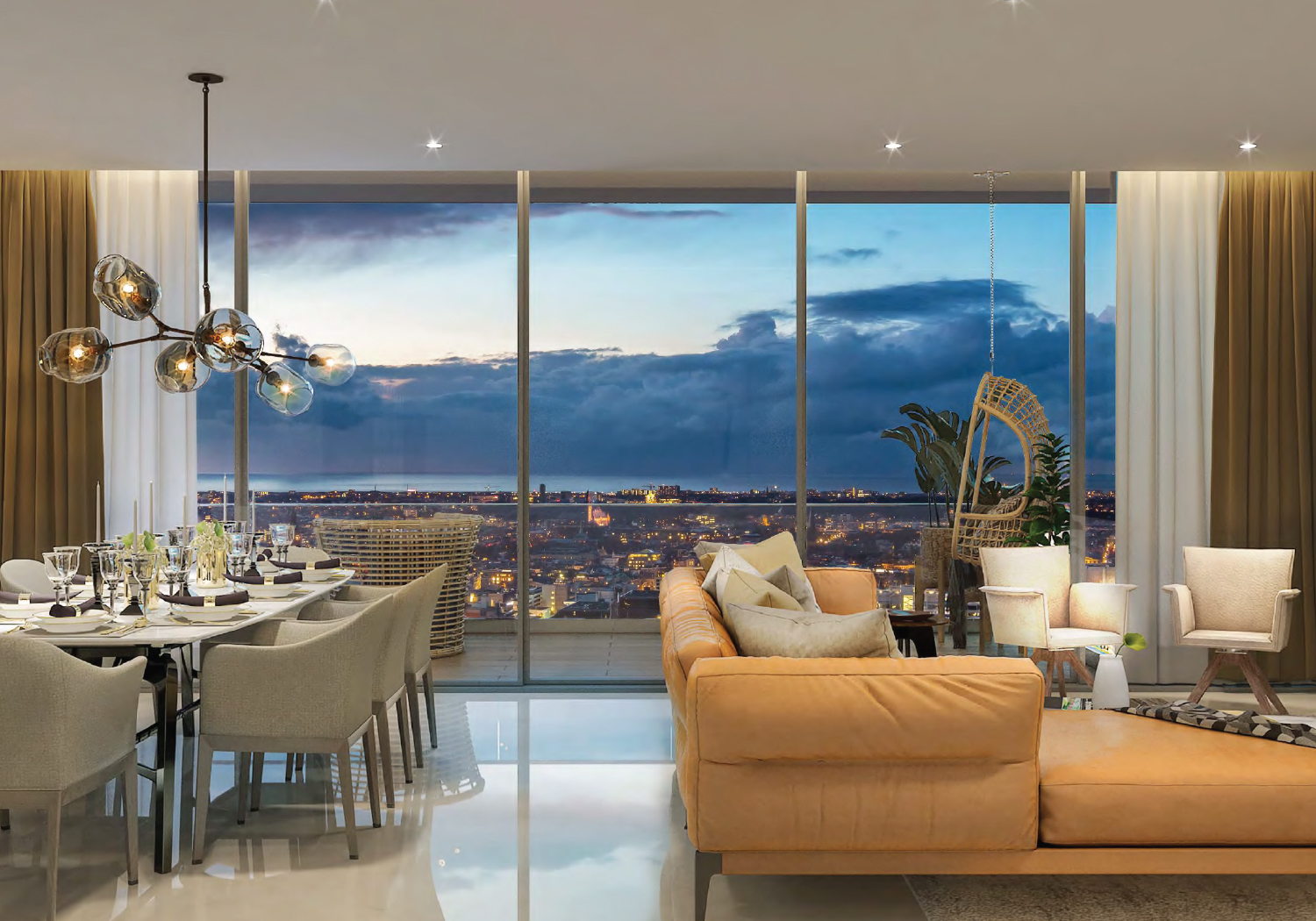 Exterior view of Kasturi The Balmoral Riverside &mdash; photo gallery, images, brochure, amenities, cost sheet, price breakup, availability details, RERA number, RERA certificate, possession date, layout plan, logo, floor plan, master plan, and location map showcasing project highlights and features.