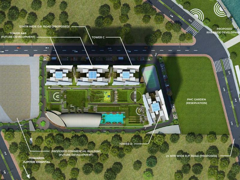 Floor plan of Kasturi The Balmoral Riverside &mdash; photo gallery, images, brochure, amenities, cost sheet, price breakup, availability details, RERA number, RERA certificate, possession date, layout plan, logo, floor plan, master plan, and location map showcasing project highlights and features.